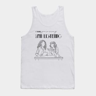 Pantsuit Politics: Book Slogan Tank Top